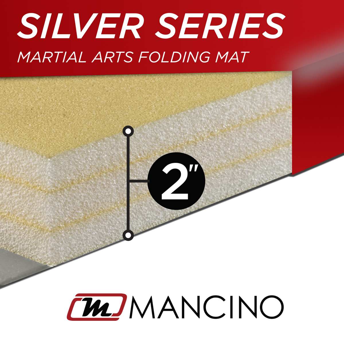 mancino martial arts mma folding mats thickness cut away