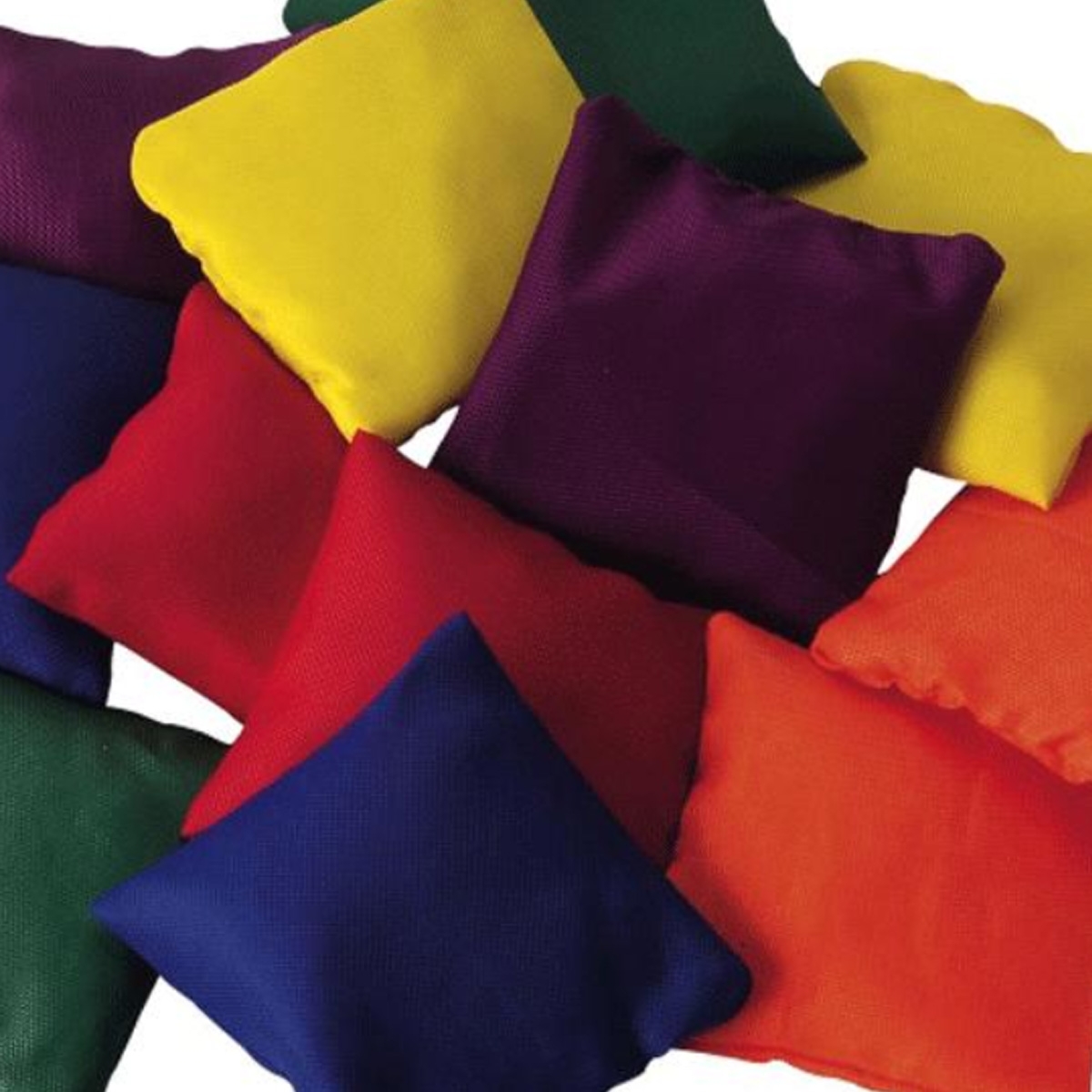 assorted color bean bags