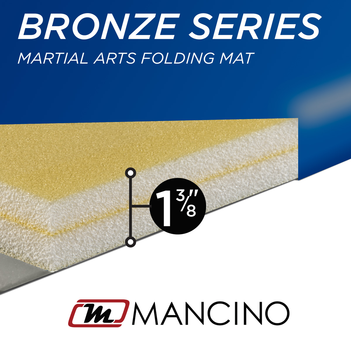 Martial Arts folding mat thickness cutaway