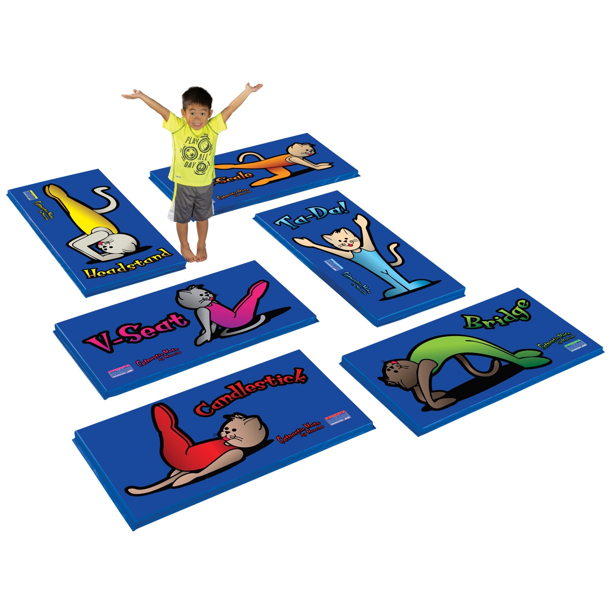 6 body shape Catnastics Gym Mats for tumbling