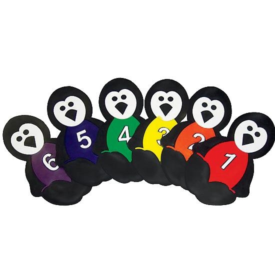 penguin spot marker set of 6