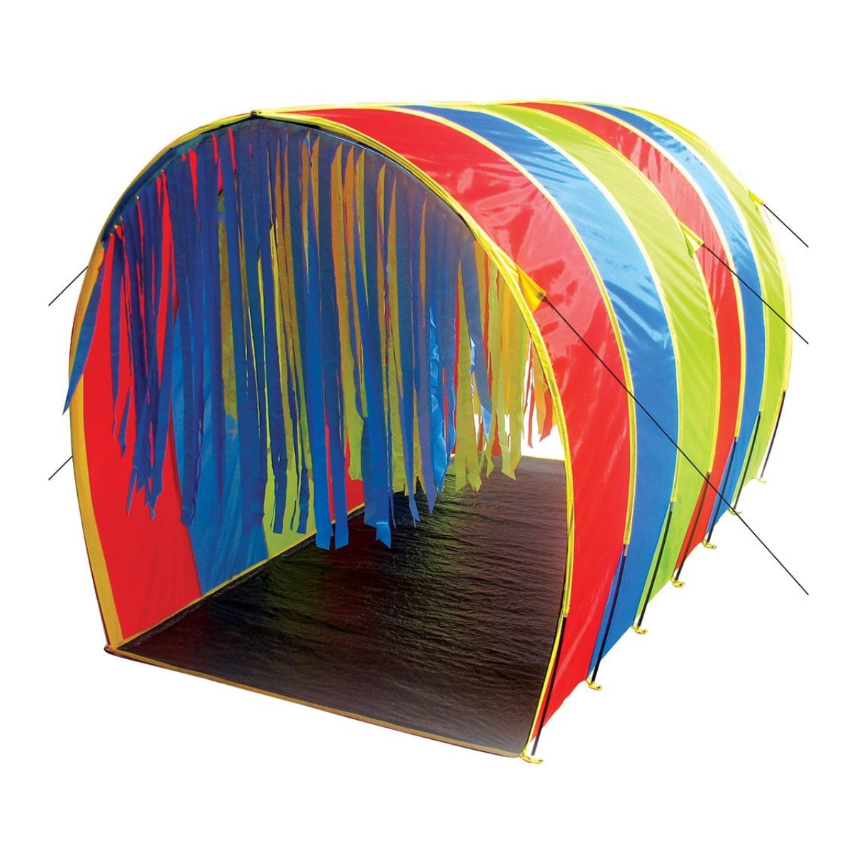 tickle me walk thorugh colorful tunnel for students