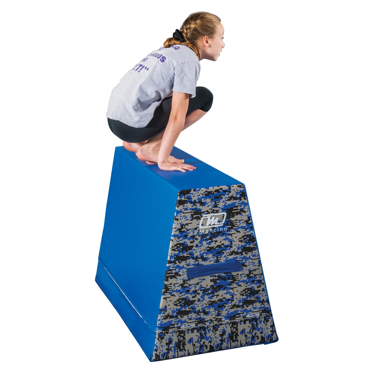 warrior ninja fitness obstacle leaping wall with girl