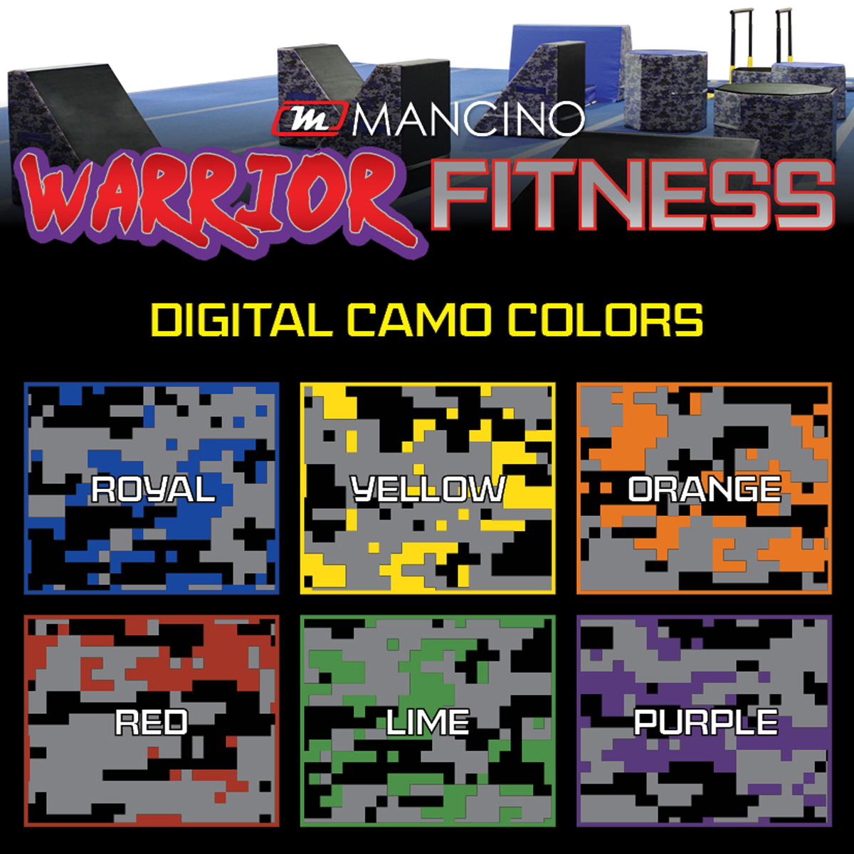warrior fitness vinyl camo colors