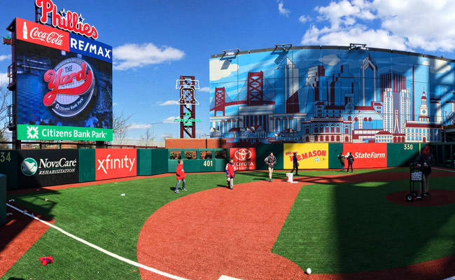 the Yard at citizens bank park wiffle ball field