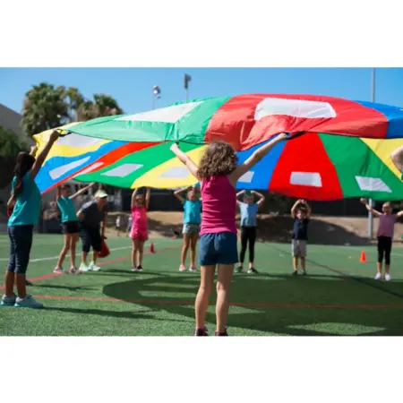 SS-Porthole Parachute, 24 Foot Diameter, Multicolored