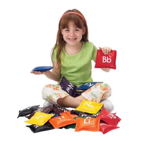 SS-Alphabet Beanbags, Assorted Colors, Set of 26