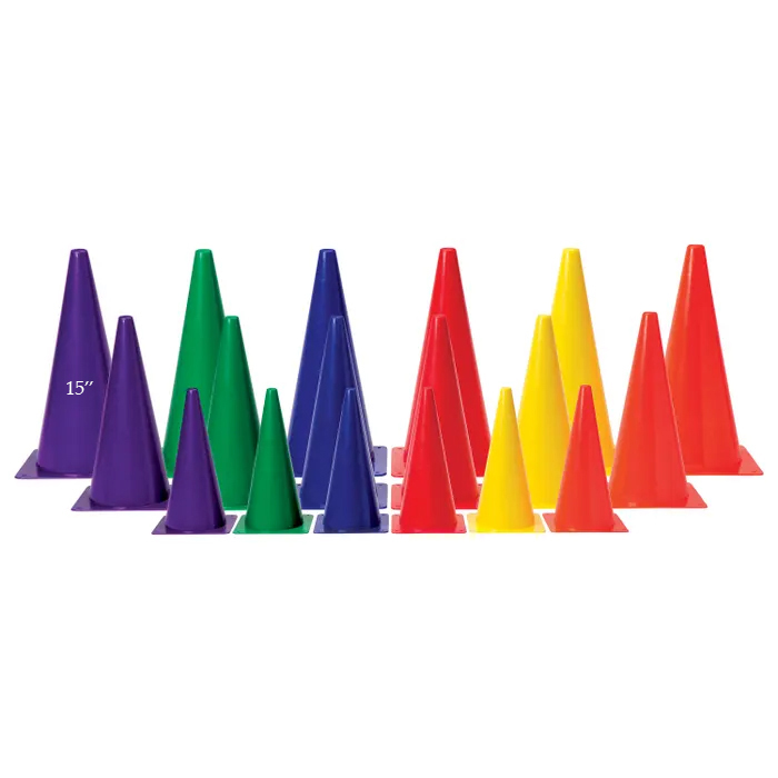 SS-Colored Cones, Medium Weight, 15 Inch, Green