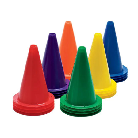 SS-Lightweight Stacking Cones 8" H (set of 24 assorted colors)