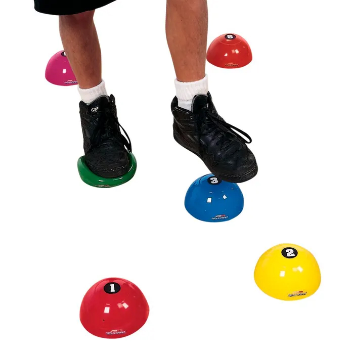 SS-Numbered Step-N-Stones, 2-5/8 x 5-1/4 Inches, Assorted Colors, Set of 6