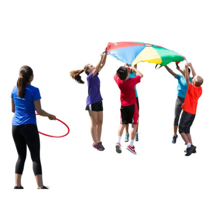 SS-GripStarChute Parachute with 18 Handles, 20 Feet, Multiple Colors