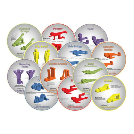 SS-HotSpots Core Exercise Spots, 8-1/2 Inches, Set of 12