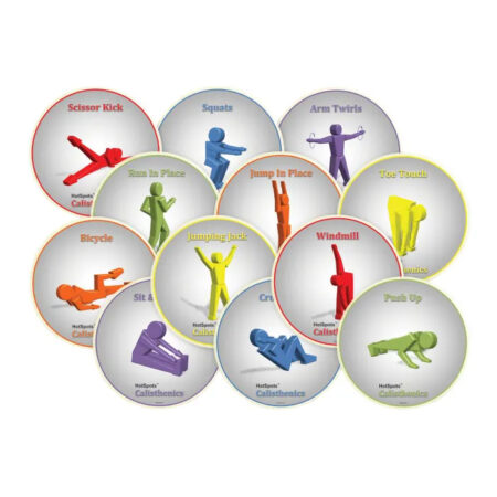 SS-HotSpots Superstations Calisthenics, 8-1/2 Inches, Set of 10